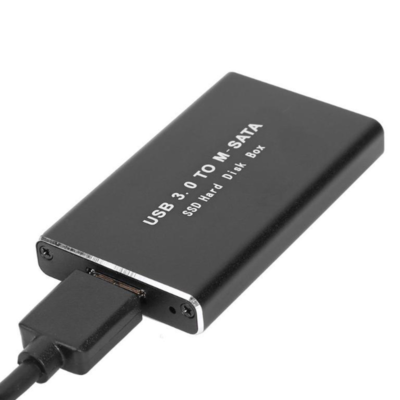 MSATA to USB 3.0 SSD Storage Case Adapter for 30x50mm 30x30mm MSATA SSD