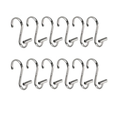 T Shower Curtain Hooks Rings,Brass Decorative Shower Curtain Rings for Bathroom Shower Rod,Shower Hooks Hangers