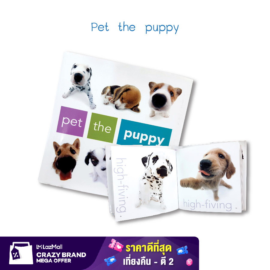 Wel-B Pet the puppy หนังสือเด็ก หนังสือภาษาอังกฤษ แบบฝึกหัด หนังสือต่างประเทศ สื่อการเรียนรู้ สร้างพัฒนาการ นิทาน