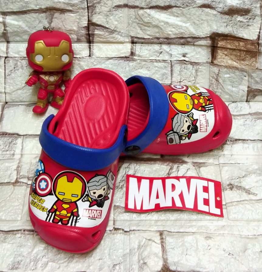 SCPPLaza รองเท้าเด็ก หัวโต รัดส้น MARVEL Avengers Ironman ไอรอนแมน M32  ลดราคาถูกมาก SALE