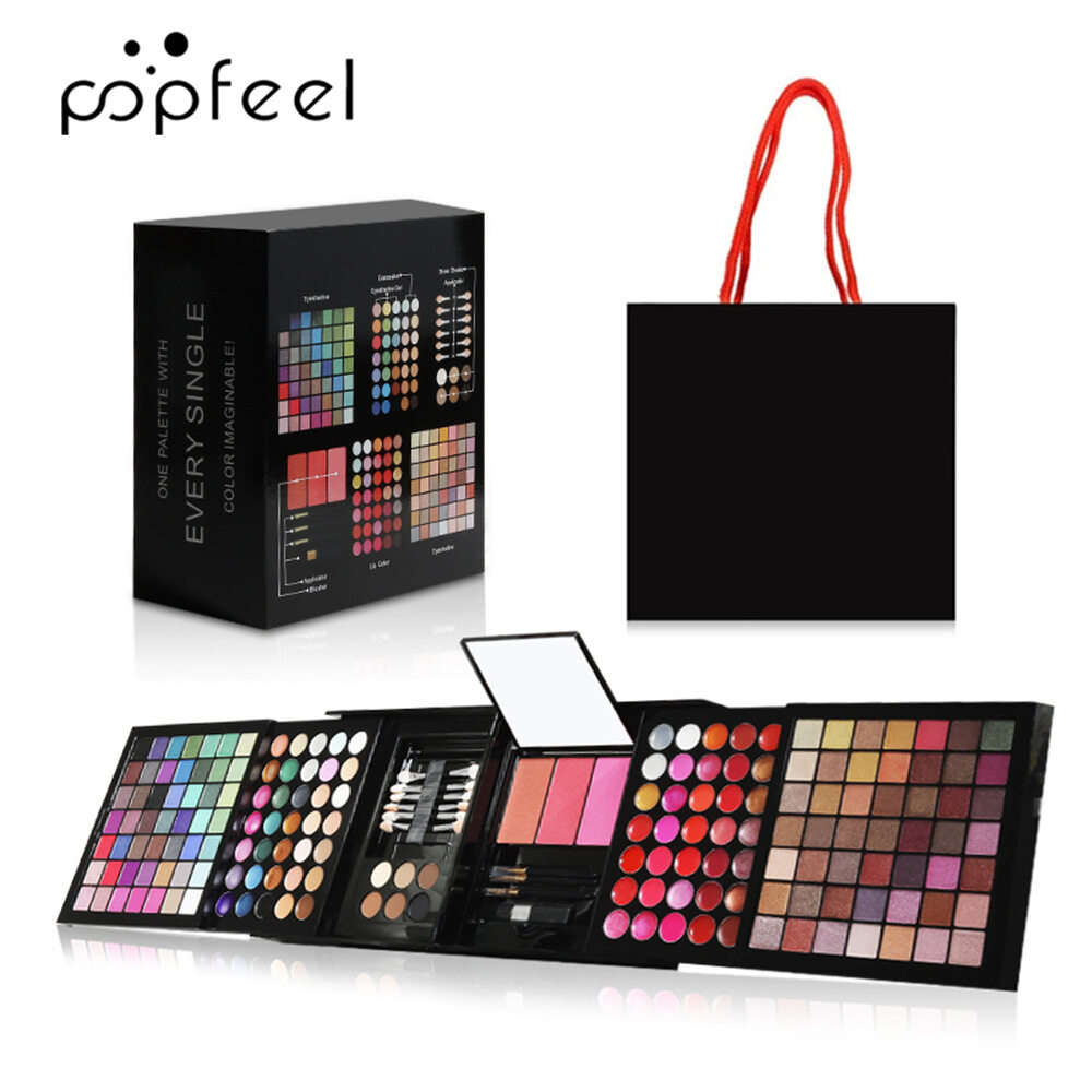 Makeup 177 Color Eye Shadow Palette Layers Concealer Lipstick Powder Blush Cosmetics Set Matte Eyeshadow Palette With Brush. 