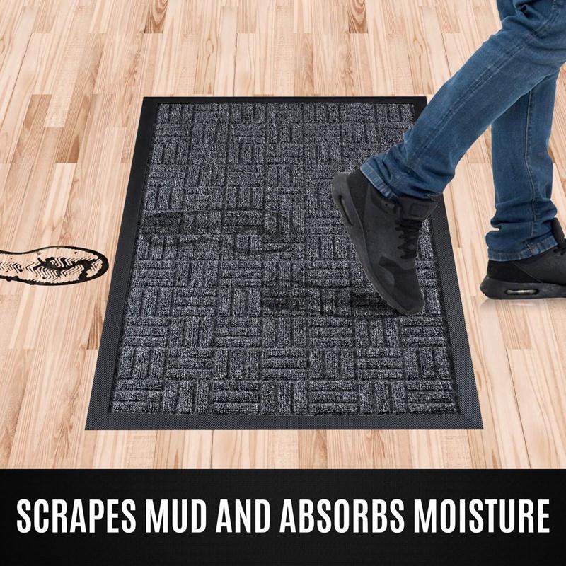 Front Door Mats, 45x75 cm, All Weather Entry and Back Yard Door Mat