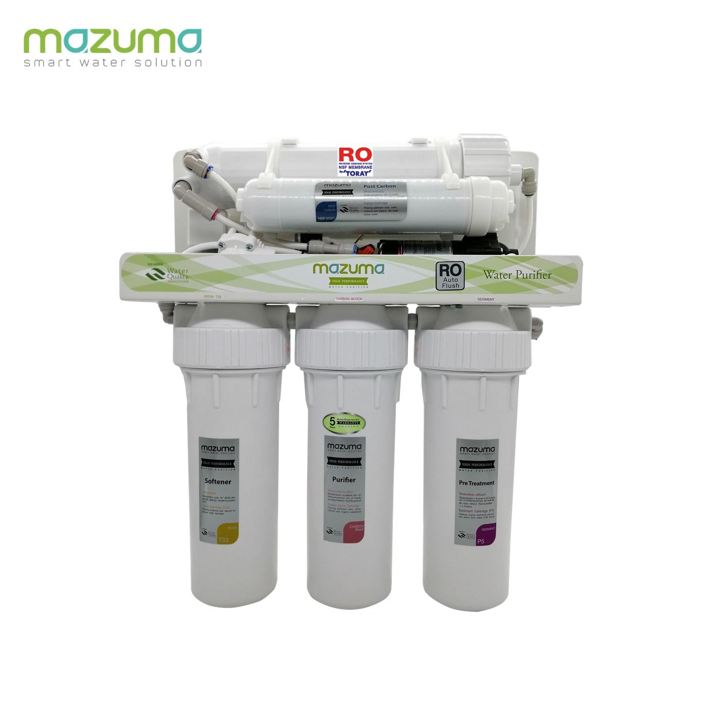 Mazuma เครื่องกรองน้ำดื่ม 5 ขั้นตอน รุ่น RO Purelife Auto