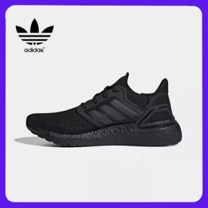 สินค้า 【ของแท้ ใหม่】Adidas Ultra Boost 20 Core Black รองเท้าผ้าใบผู้ชายและผู้หญิง รองเท้าลำลอง รองเท้าวิ่ง