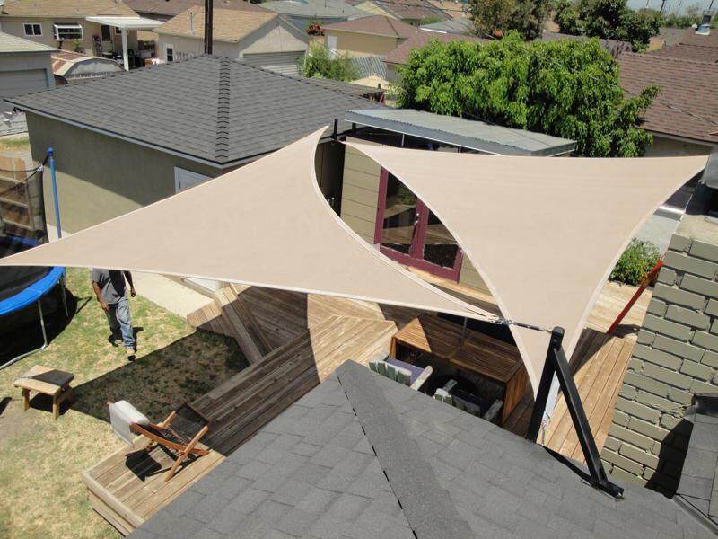 2x3m Rectangle Waterproof Sun Shade Sail Awning Canopy Back Yard