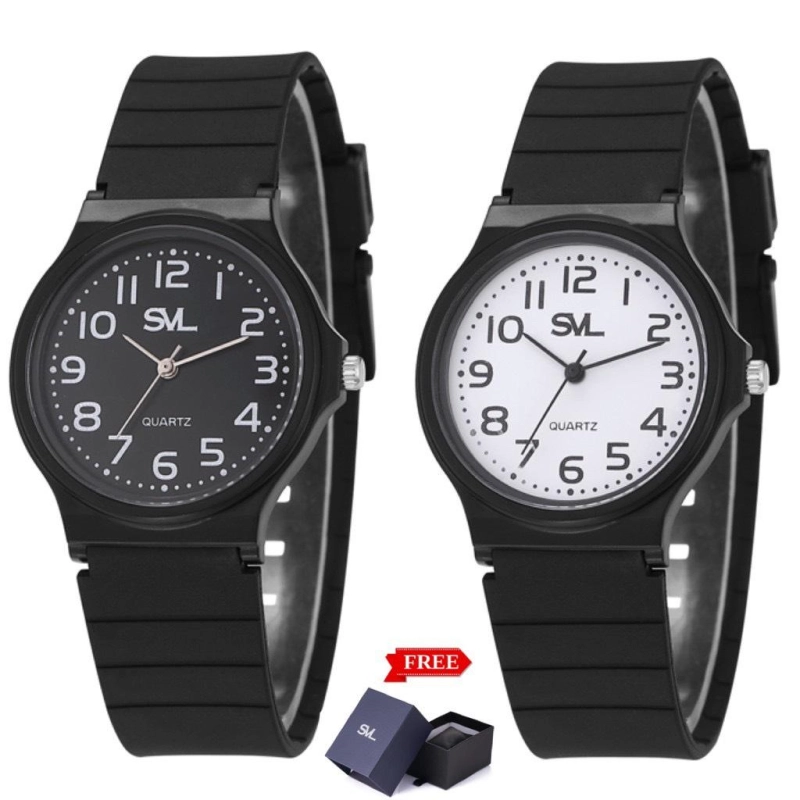 ภาพหน้าปกสินค้า(Buy 1 get 1 Free ) SVL นาฬิกาข้อมือ Unisex (แถมกล่องสวยหรู) รุ่น MQ-24