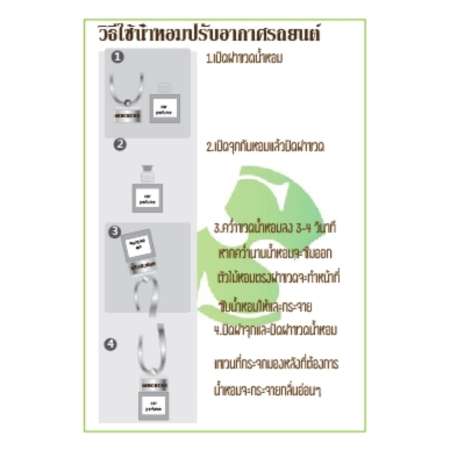 น้ำหอมปรับอากาศรถยนต์กลิ่น ชาเขียว( Green Tea )