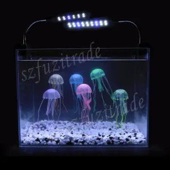 รีวิว Artificial Glowing Effect Fish Tank Decorations Aquarium Soft Jellyfish Ornament - intl pantip