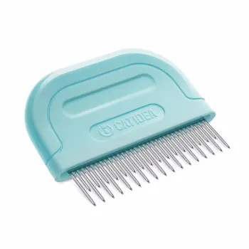 ราคา Catidea แปรงสำหรับแมวขนยาว #CG13 ขนาด 6.5x5.5 สีน้ำทะเล ดีไหม