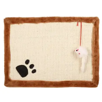 ราคา Cat/Kitten Scratching Training Sisal Post Bed Sofa Claws Mat/Pad(Beige) - intl พันทิป