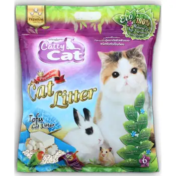   Catty cat ทรายเต้าหู้อนามัย สำหรับแมว สูตรธรรมชาติ 100% ขนาด 6ลิตร x 2ถุง พันทิป