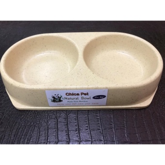 chica pet natural bowl 2 หลุม 1 ชิ้น chica pet natural bowl 2 หลุม 1 ชิ้น