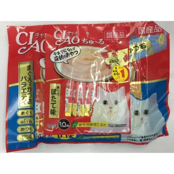 ข้อมูล CIAO Churu ขนมแมวเลีย คละรส บรรจุ 40 ซอง แถมฟรี 10 ซอง มูลค่า 160 บาท ( 2 units ) รีวิว
