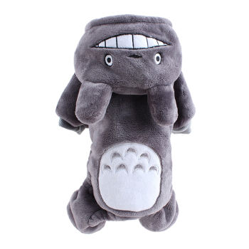 ราคา Coral Velvet Dog Clothes Pet Costume Winter Dogs Coat Autumn Clothing (Gray) (S) - intl pantip