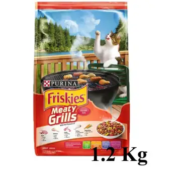 โปรโมชั่น Friskies Meaty Grill 1.2 Kg. ฟริสกี้ส์ รสเนื้อไก่ เนื้อวัว เนื้อไก่งวง ขนาด 1.2 กิโลกรัม รีวิว