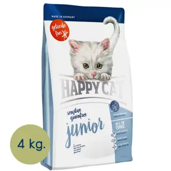 ข้อมูล Happy Cat Grainfree Junior อาหารแมวแบบเม็ด สำหรับลูกแมว ขนาด 4 กก. ดีไหม