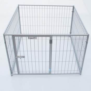 รีวิว Happy Haus คอกสุนัข กรงสุนัข ถอดประกอบได้ 0.9X0.9 เมตร 1 ประตู (สีเทา) พันทิป