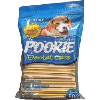 รีวิว Pookie Dental Care Milk&Chicken Flavored ปุ๊กกี้ ขนมขัดฟันสุนัข 5 แฉก รสนม&ไก่ pantip