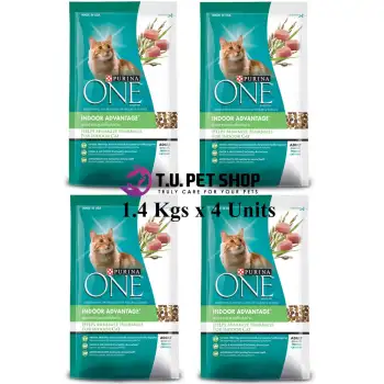 ข้อมูล Purina One Adult Indoor Advantage Formula 1.3 Kg x 4 Units เพียวริน่าวันแมวโต สูตรแมวเลี้ยงในบ้าน ขนาด 1.3 กิโลกรัม (ขายยกลัง 4 ถุง) พันทิป