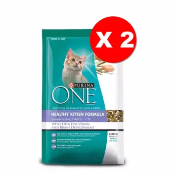 ราคา Purina One Healthy Kitten Formula 1.3Kgs x2 Units เพียวริน่า วัน สูตรลูกแมว (3 สัปดาห์ - 1 ปี) ขนาด 1.3 กิโลกรัม 2ถุง ดีไหม