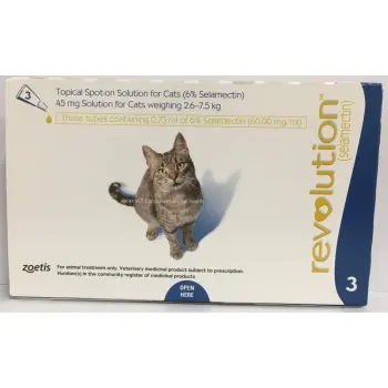 โปรโมชั่น revolution แมวโต ผลิตภัณฑ์กำจัดหมัดและปรสิตครบวงจร (3 หลอด/กล่อง) Exp. 06/2020 pantip