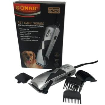 ราคา Startup  Sonar ปัตตาเลี่ยนตัดขนสุนัข + หวีรองตัด 4 ขนาด ใบมีดโลหะแข็งแรง รุ่น SN-260 (สีดำ) รีวิว