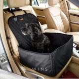 WINS แผ่นรองเบาะหน้ารถกันเปื้อนแบบหนาสำหรับสุนัขและสัตว์เลี้ยงพับเก็บได้/สีดำ