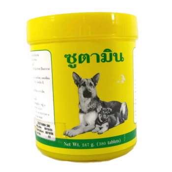 ข้อมูล Zootamin ซูตามิน อาหารเสริมสำหรับสุนัข  จำนวน 380 เม็ด ( 2 units ) pantip