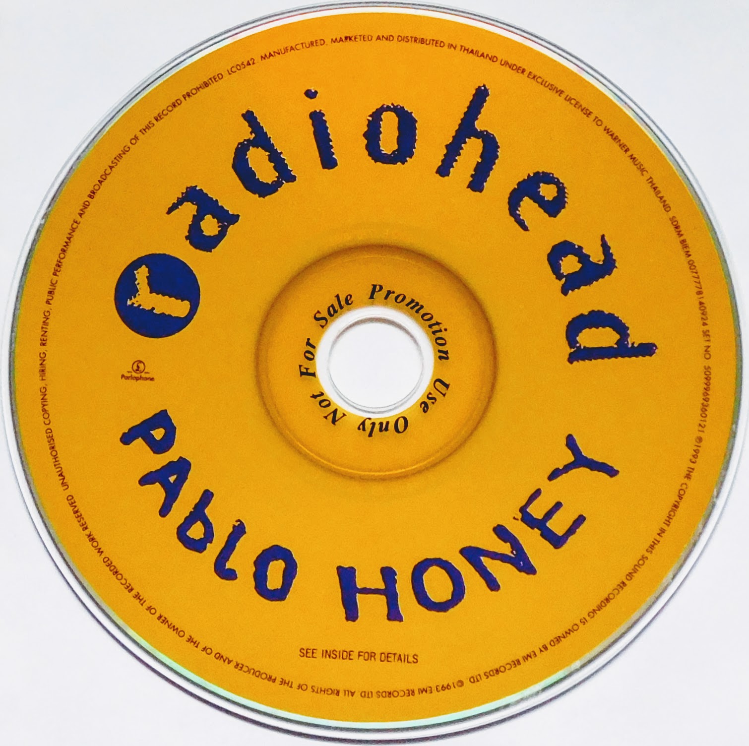CD (Promotion) Radiohead - Pablo Honey  (CD Only)