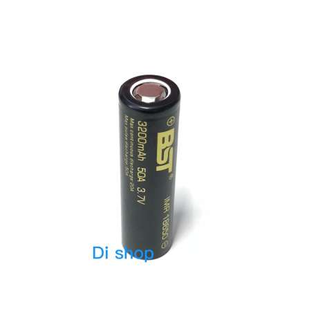 ถ่านชาร์จ BST 18650 IMR 50A 3200 MAh (สีดำ) 1 ก้อน แอมสูง ถ่านชาร์จ BST 18650 IMR 50A 3200 MAh (สีดำ) 1 ก้อน แอมสูง
