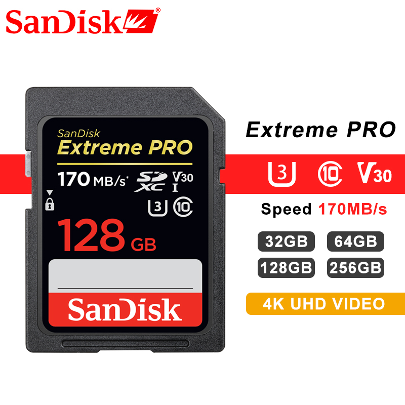 SanDisk SD Card 16GB 32GB 64GB 128GB 256GB Memory Card 80MB s 95MB s