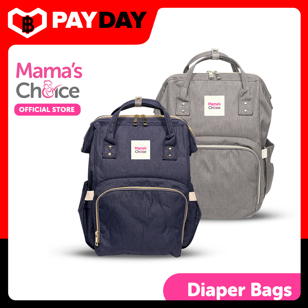 Mama’s Choice กระเป๋าคุณแม่ กระเป๋าขวดนม เก็บอุณหภูมิ ทำความสะอาดง่าย - Multi-Function Diaper Bag