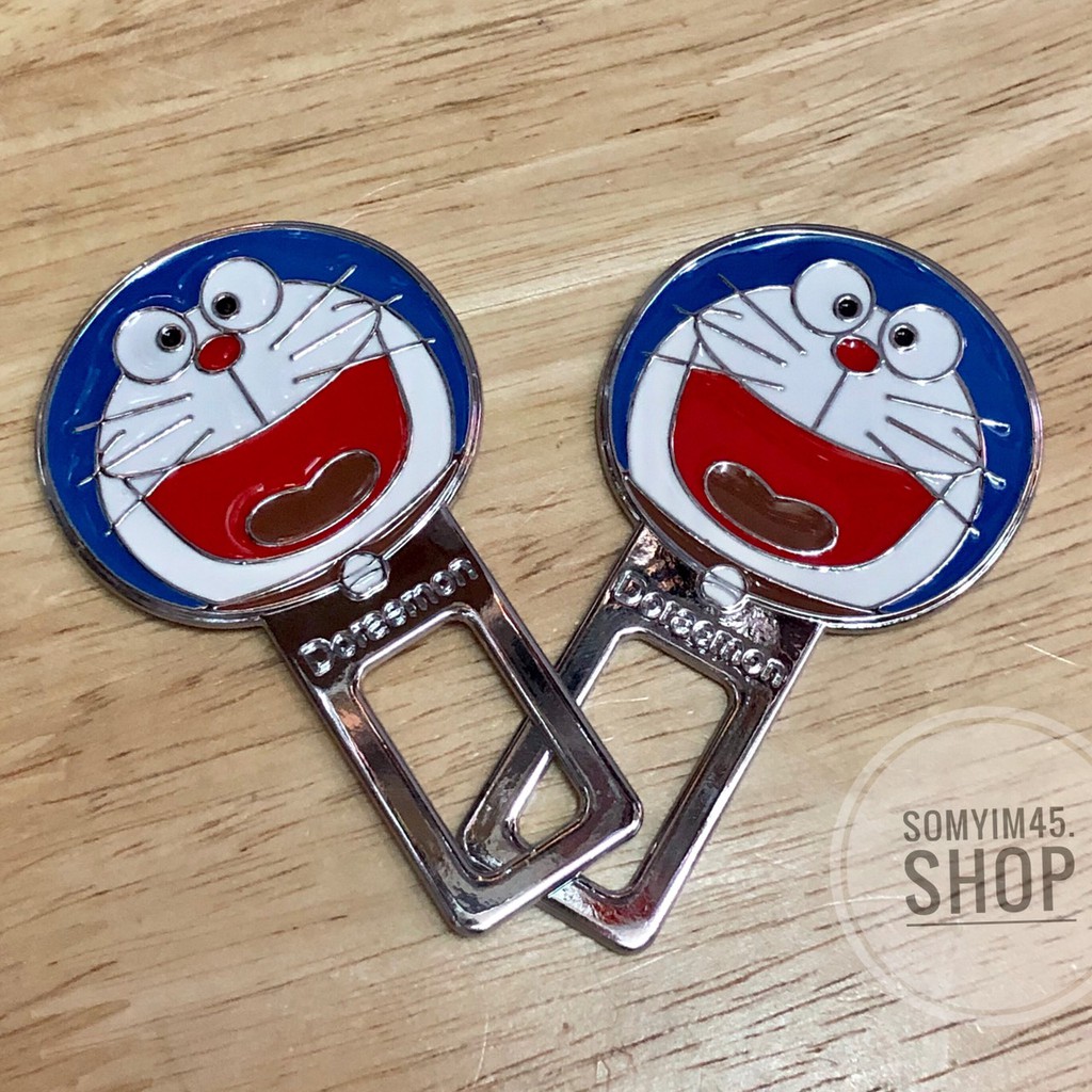 【Collection】（HOT） หัวเสียบเข็มขัดนิรภัย แบบมาตรฐาน-ตัวหลอกเบลท์ เพื่อตัดเสียงเตือน-Doraemon เหล็กทั้งชิ้น