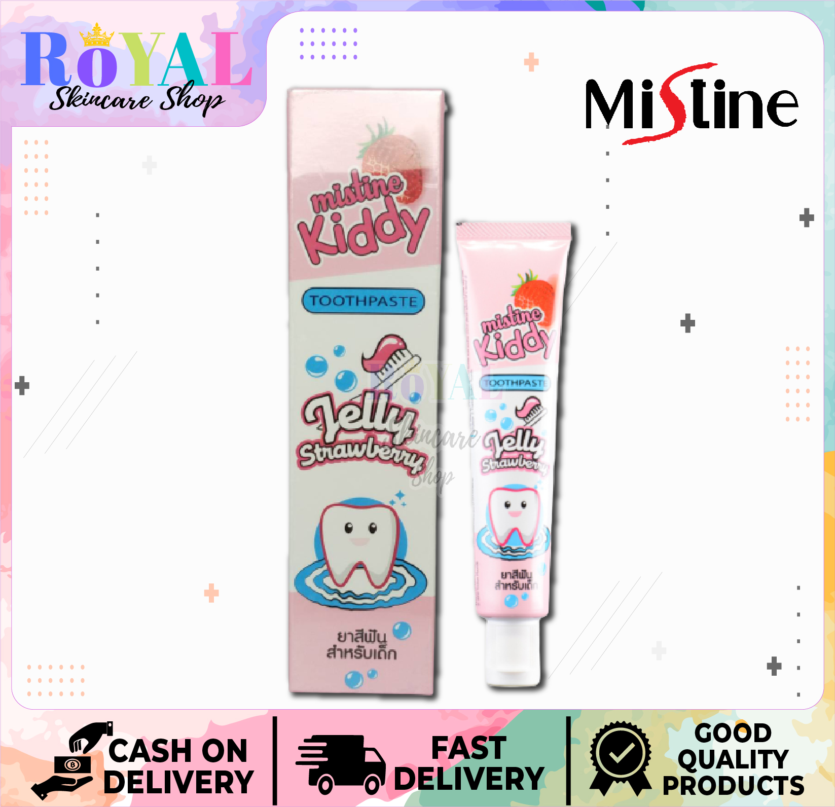 Mistine Kiddy Toothpaste Jelly Strawberry 40g Lazada.co.th