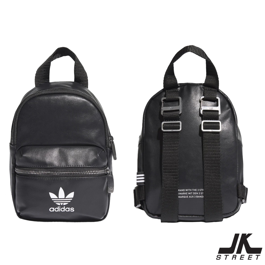 กระเป๋าเป้เล็ก adidas Mini Backpack ED5882 หนังสีดำ Black ของแท้ ป้ายช็อปไทย
