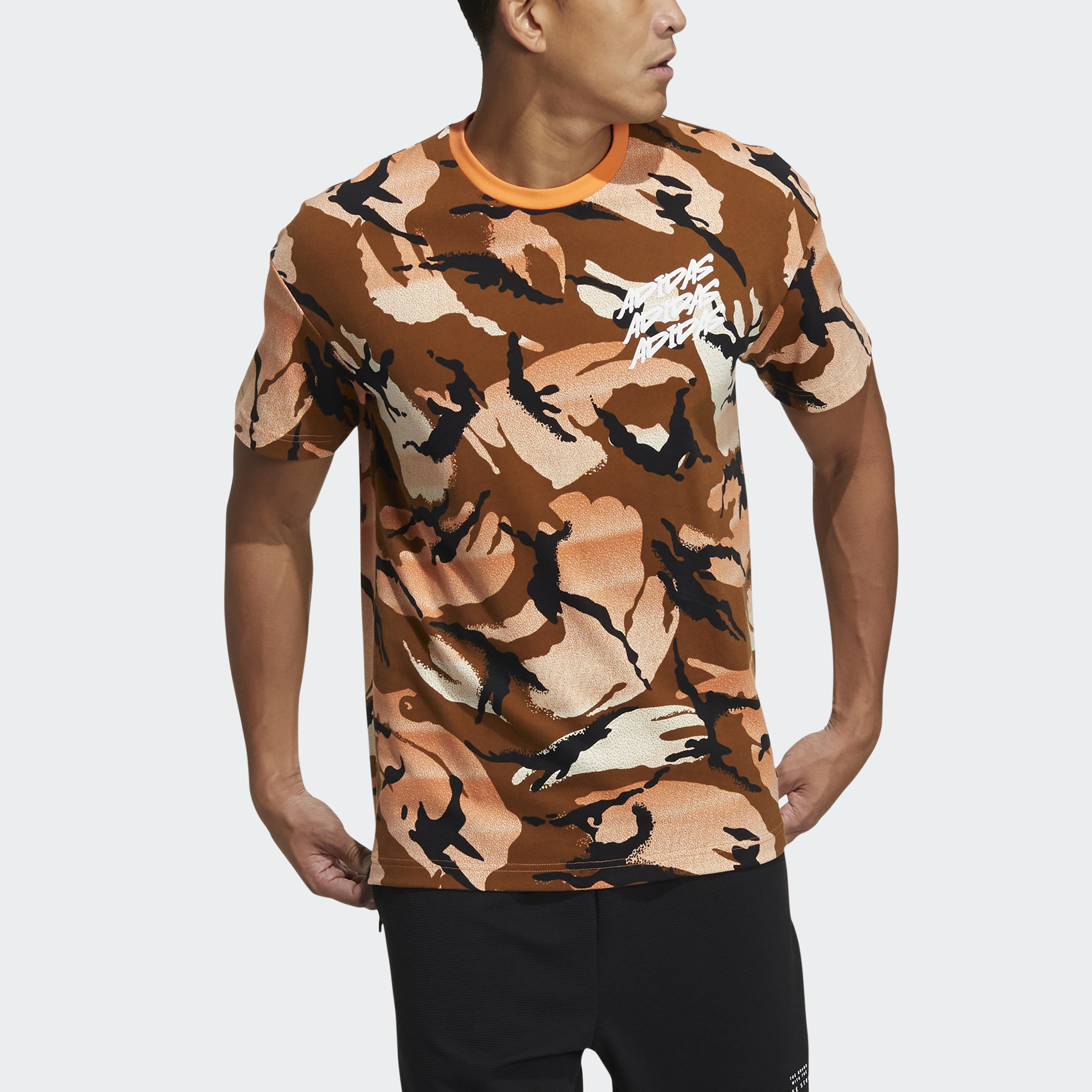 adidas Graphic Allover Print Tee Men white GP0884 | Lazada PH