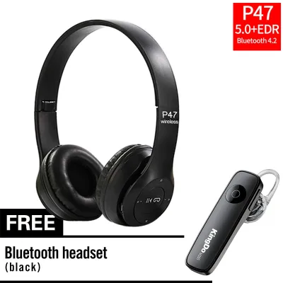 P47 Bluetooth Headphone Stereo Wireless Headphone With Free LED Watch