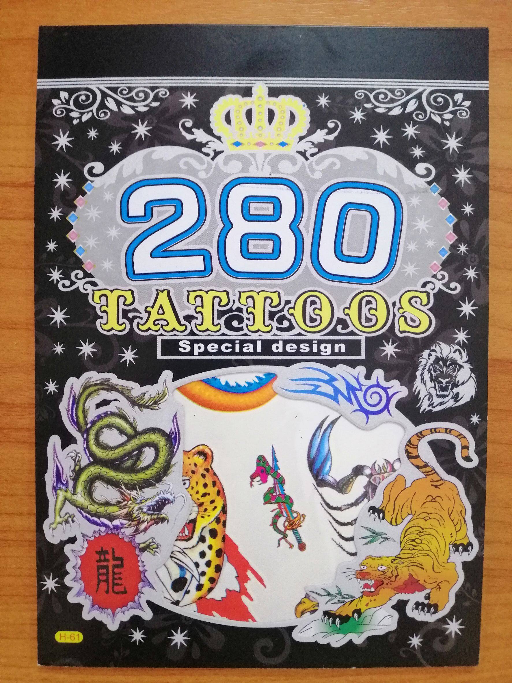 Tattoo-Buch Mädchen mit je 280 Tattoos - 20 Stück – Firlefantastisch Der  Partyshop