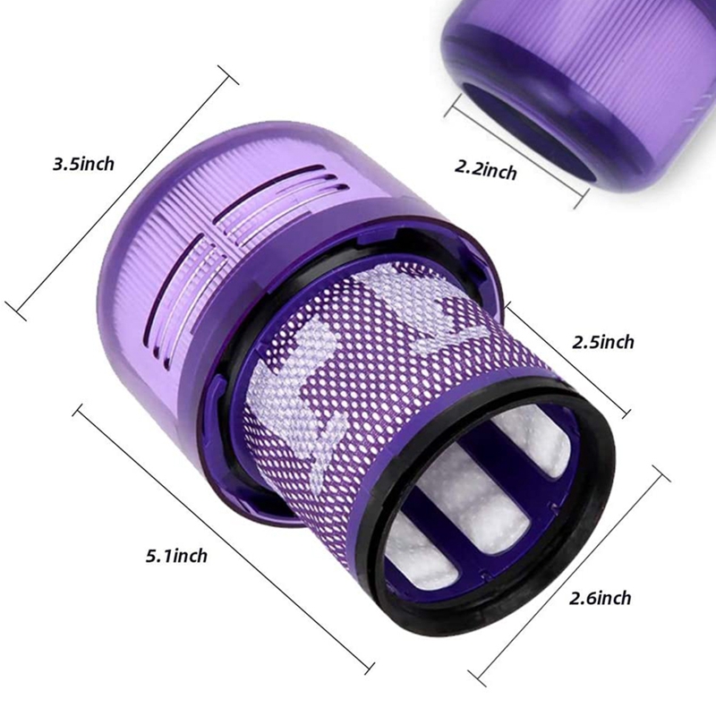 Washable and Reusable Vacuum Filters for Dyson V11 Cordless Stick