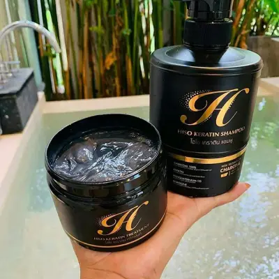 HISO Keratin ไฮโซเคราติน แชมพู &ทรีทเม้นท์ เคราติน Shampoo Treatment (แพ็คคู่) 1 ชุด