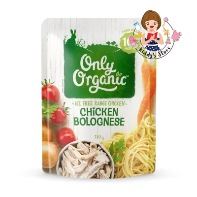 Only Organic Chicken Bolognese โบโลเนส ไก่ ตรา โอนลี่ ออแกนิค Organic Baby Foods 10+ Months