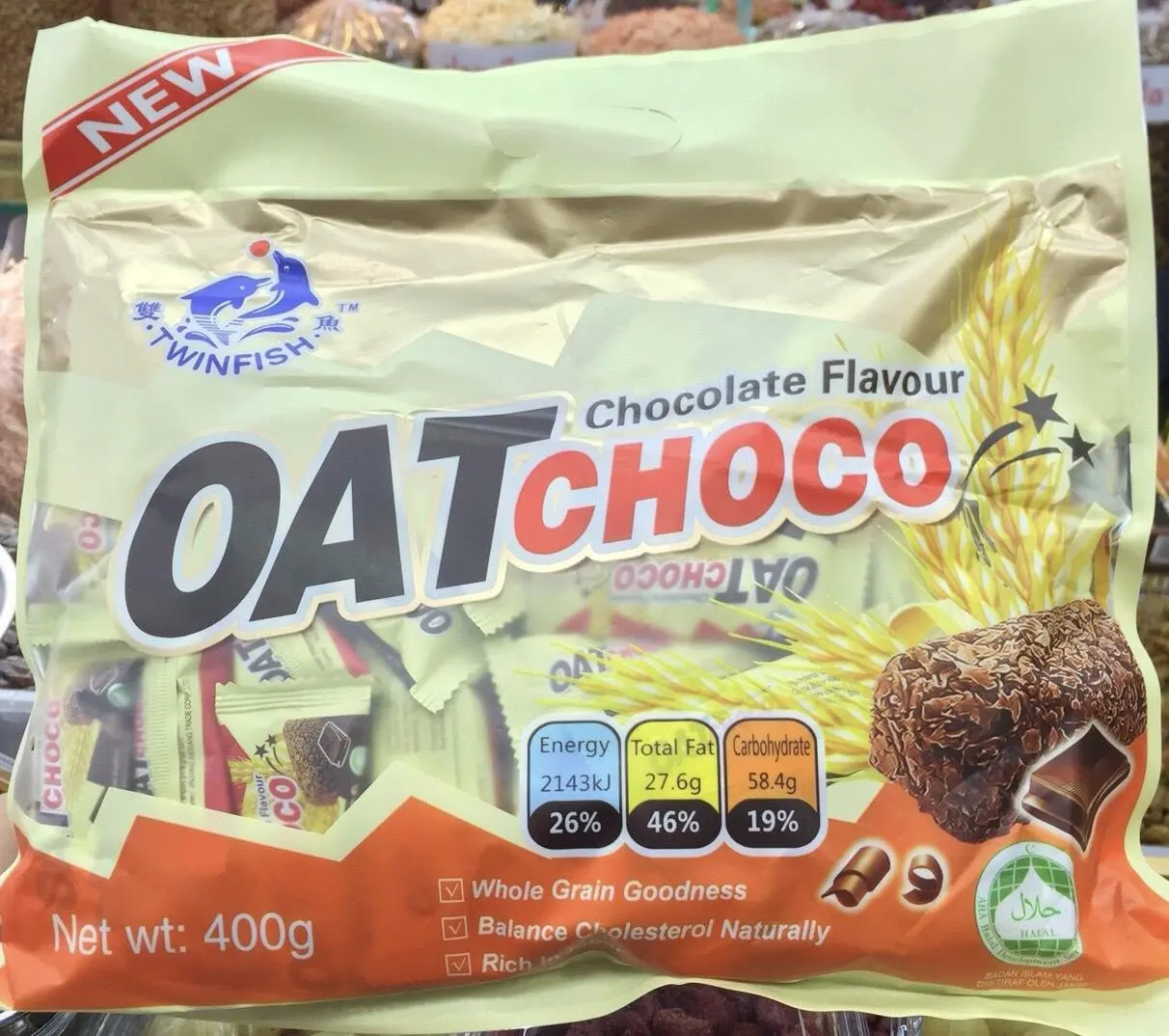 ข้าวโอ๊ต ข้าวโอ๊ตแท่ง ข้าวโอ้ต ขนมข้าวโอ๊ต ธัญพืช ขนม Oat choco รส ช็อคโกแลต