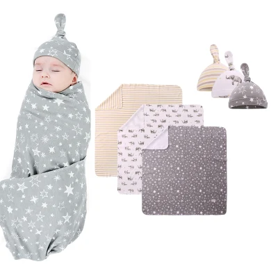 3pc set Baby Blankets Newborn Swaddle Wrap Blankets Cotton Infant Muslin Diaper Cloth Blanket Towel 90X90cm