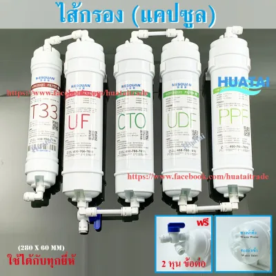 PP UDF CTO T33 water purifier filters Inline capsule (Free Fitting)