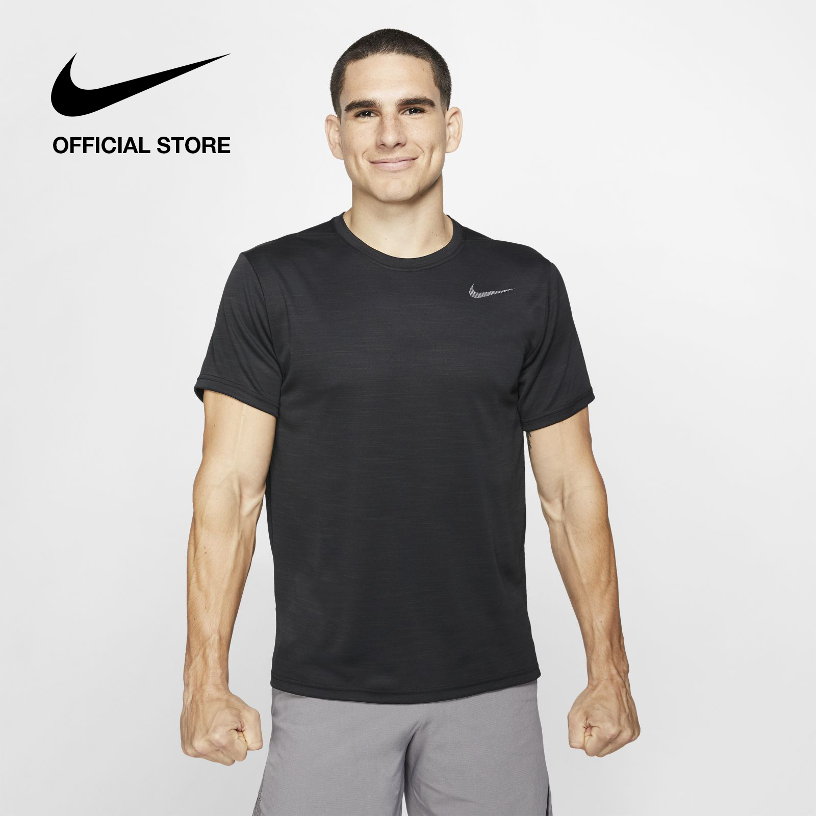 Nike Men's Dri-FIT Training T-Shirt - Black ไนกี้ เสื้อยืดเทรนนิ่งผู้ชาย ดรายฟิต - สีดำ
