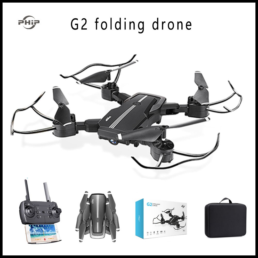 NEW!!??โดรน Drone PHIP G2 ✈?เครื่องบินบังคับ รุ่น和? G2? มีกล้อง 1080p Pocket Drone? แถมกระเป๋าฟรี! ควบคุมระยะไกล ดูภาพสดผ่านมือถือ WIFI Camera Foldable