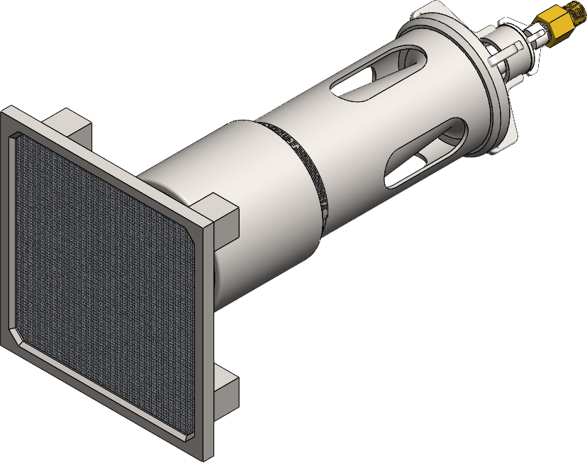 Metal Fiber Burner MFB150 DVM-2.5 l เบิร์นเนอร์แก๊สอุตสาหกรรม หัวเตาเมทัลไฟเบอร์ สำหรับเตาอบอุตสาหกรรม
