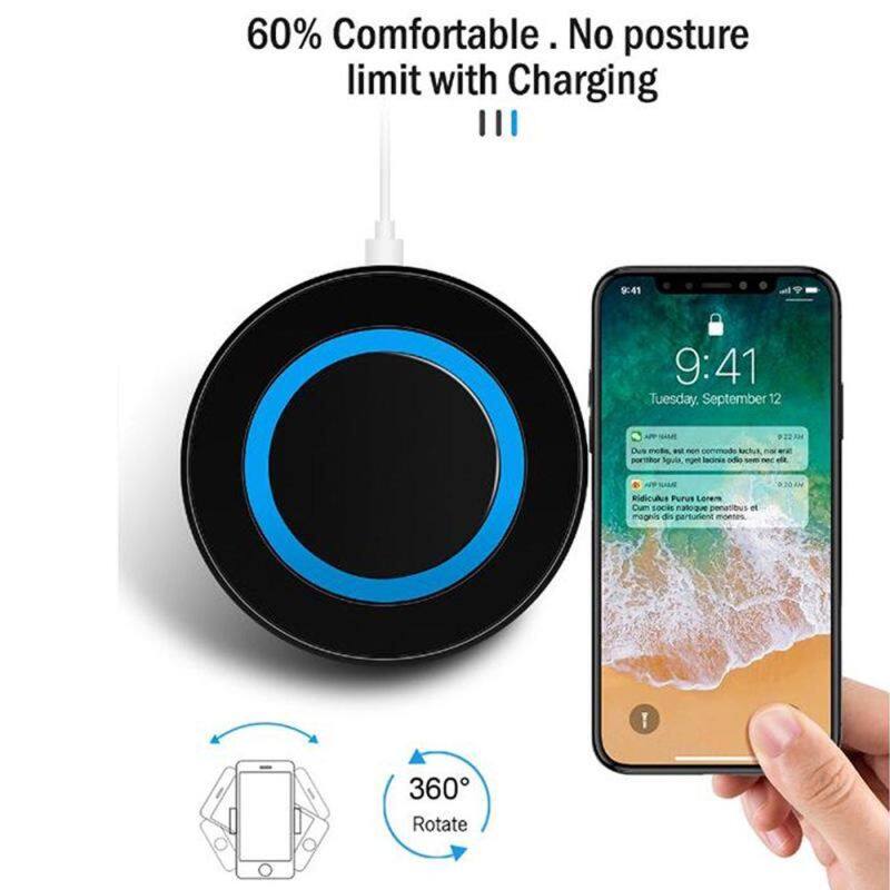 PUREMOM Portable Ultra-thin 5W Desktop Fast Charging Mobile Phone Wireless Charger Charging Pad