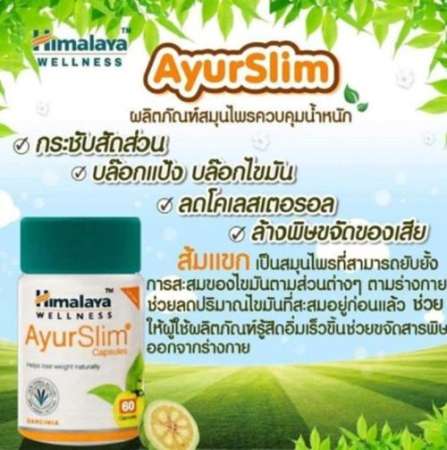 Himalaya Ayurslim 60 เม็ด สมุนไพรอายุรเวท ควบคุมน้ำหนัก