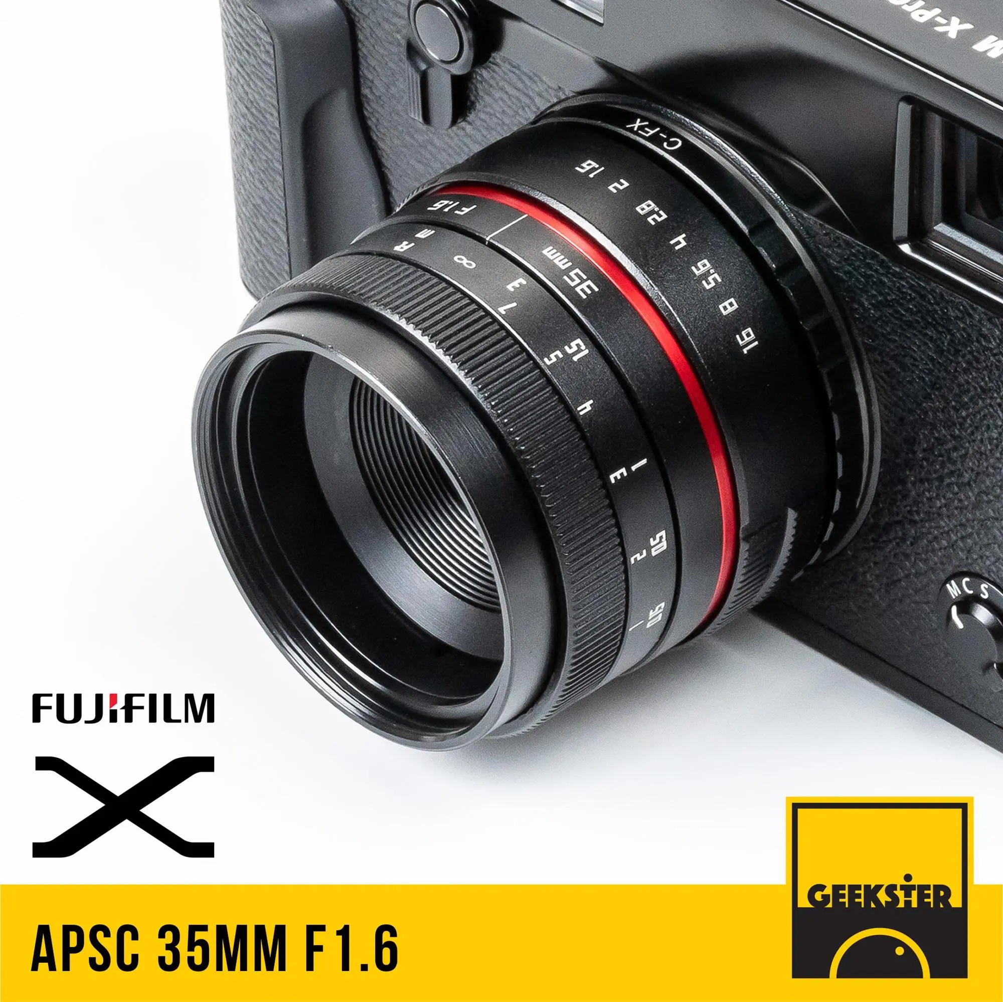 ✨เลนส์ละลาย ✨ ฮิตสุดๆ APSC 35 mm f1.6 สำหรับกล้อง Fuji ( เลนส์หลังละลาย ) ( เลนส์มือหมุน ) ( เลนส์ หน้าชัดหลังเบลอ ) ( สำหรับ กล้อง ฟูจิ ) ( เมาท์ FX ) ( X Mount ) ( 35mm 1.6 ) ( Geekster )